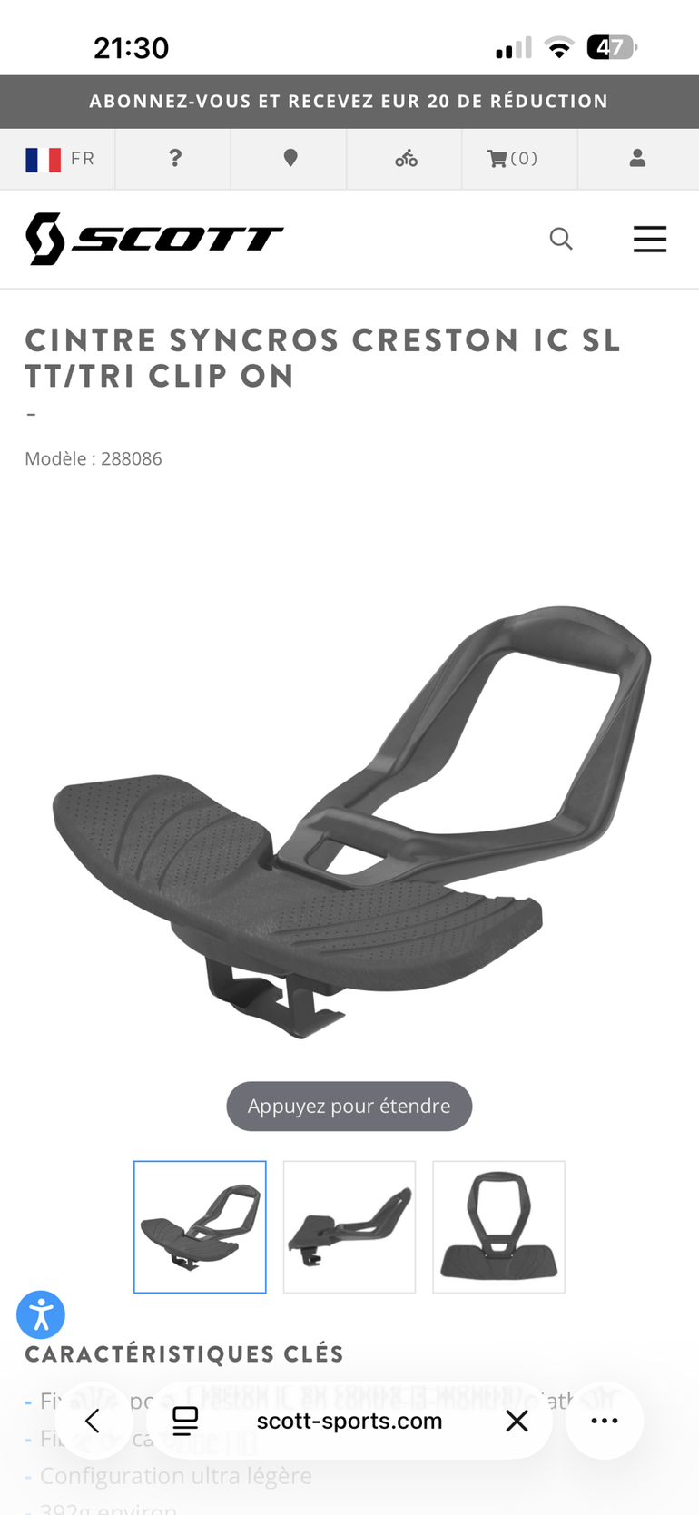 Used Syncros Creston iC SL TT/TRI clip on bike — image 2 of 3