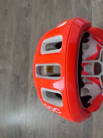 Used POC Vectral MIPS Helm 1217 fluorescent orange avip medium 54/59 2024 bike — image 7 of 7
