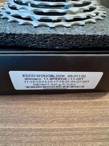 Käytetty E.Dubied (EDCO) Monoblock cassette Shimano/Sram 11s 11-29t 200gr, NEW, 50% off! 2025 Drivetrain & Pedals