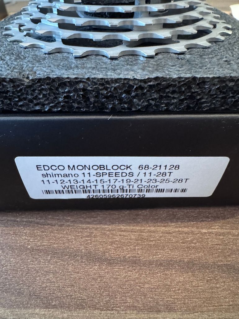 Used E.Dubied (EDCO) Monoblock cassette Shimano/Sram 11s 11-28t 188gr, NEW, 50% off! 2025 bike — image 1 of 2
