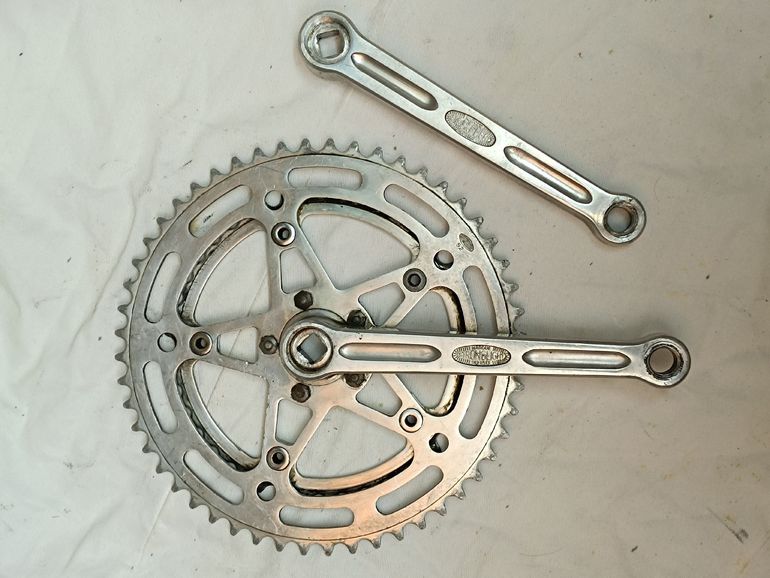 Used Stronglight Double Crankset 170mm 52/40T bike — image 7 of 15