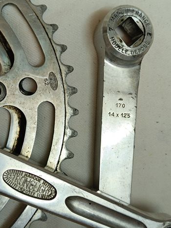 Used Stronglight Double Crankset 170mm 52/40T bike — image 3 of 15