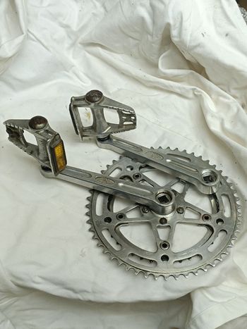 Used Stronglight Double Crankset 170mm 52/40T bike — image 2 of 15