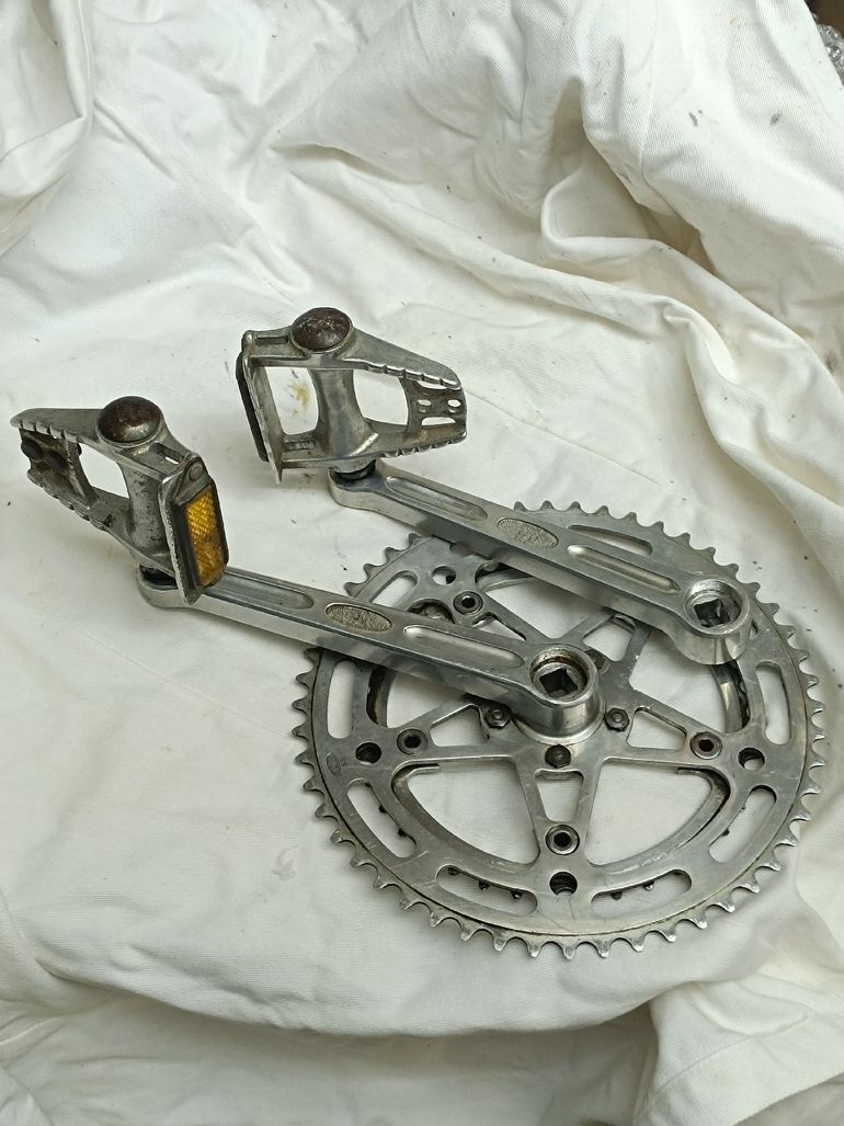 Used Stronglight Double Crankset 170mm 52/40T bike — image 2 of 15