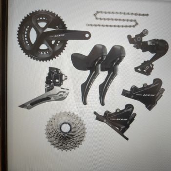 Used Shimano 105 R7000 D11-speed Groupset DURACE R7020 11V 2021 bike