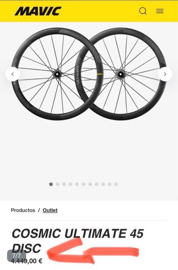 Used Mavic Cosmic Ultimate 45 Disc 23mm bike — image 7 of 7