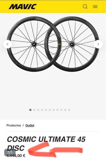 Brugt Mavic Cosmic Ultimate 45 Disc 23mm bike — billede 7 af 7