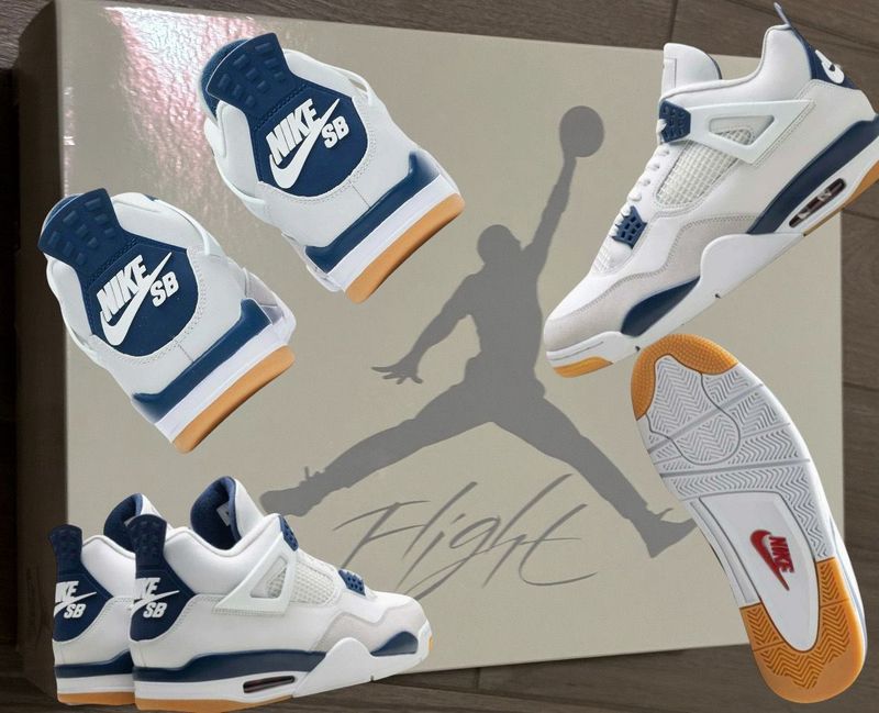 Gebrauchtes Jordan Air 4 SB Navy 2025 Basketball