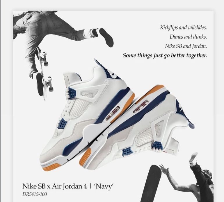 Used Jordan Air 4 SB Navy 2025 bike — image 2 of 5