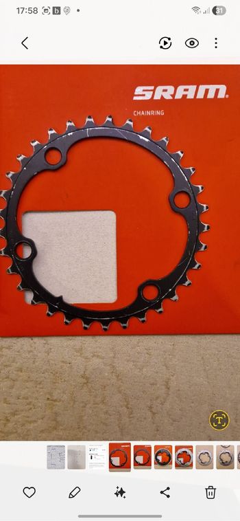 Used Sram Rival D1 DUB Chainrings 46/33 2022 bike — image 4 of 5