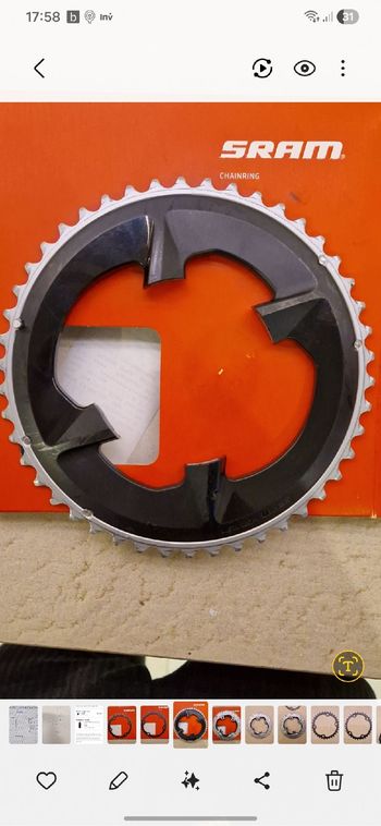 Used Sram Rival D1 DUB Chainrings 46/33 2022 bike