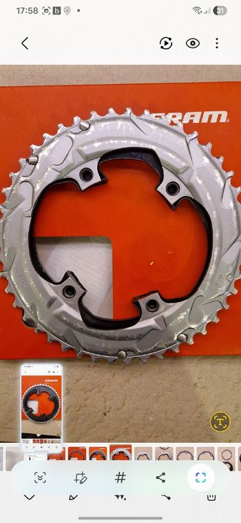Used Sram Rival D1 DUB Chainrings 46/33 2022 bike — image 2 of 5
