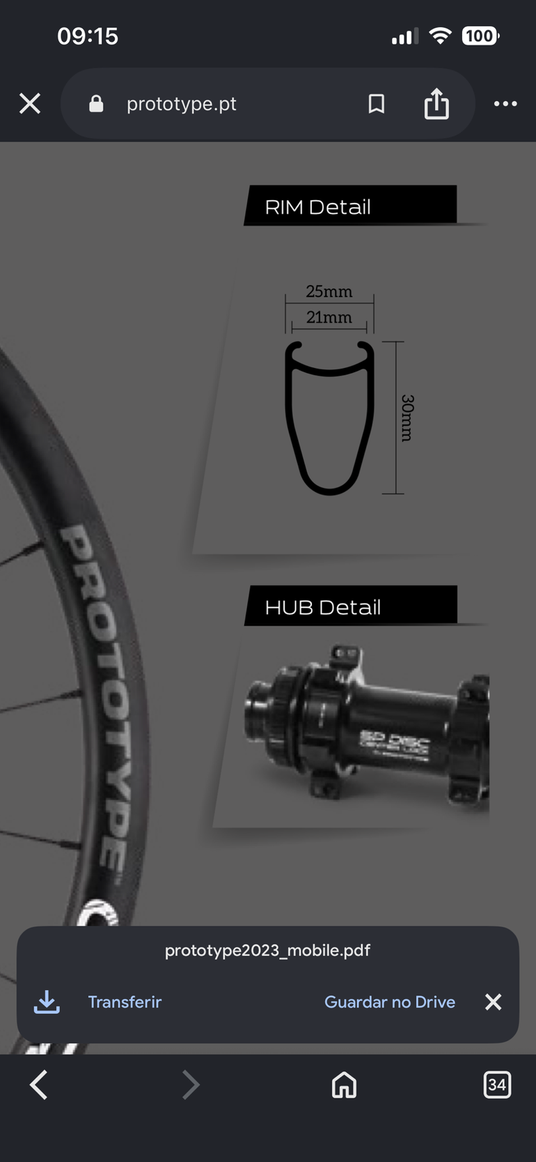 Used PROTOTYPE Crater AL Wheelset 2023 bike — image 8 of 9