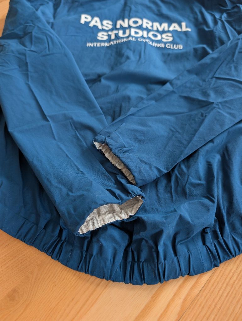 Used Pas Normal Studios Mechanism Rain Jacket (Navy Blue ) size M 2023 bike — image 3 of 6