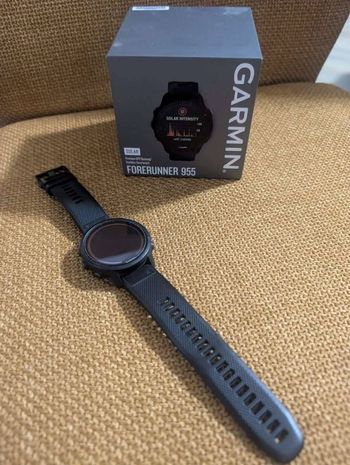 Used Garmin Forerunner 955 Solar GPS Watch bike