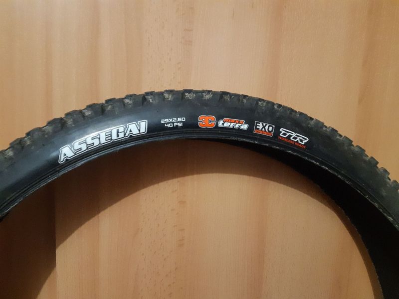 Used Maxxis Assegai 29x2.60" WT EXO 3C MaxxTerra TR 2026 Tyres & Tubes