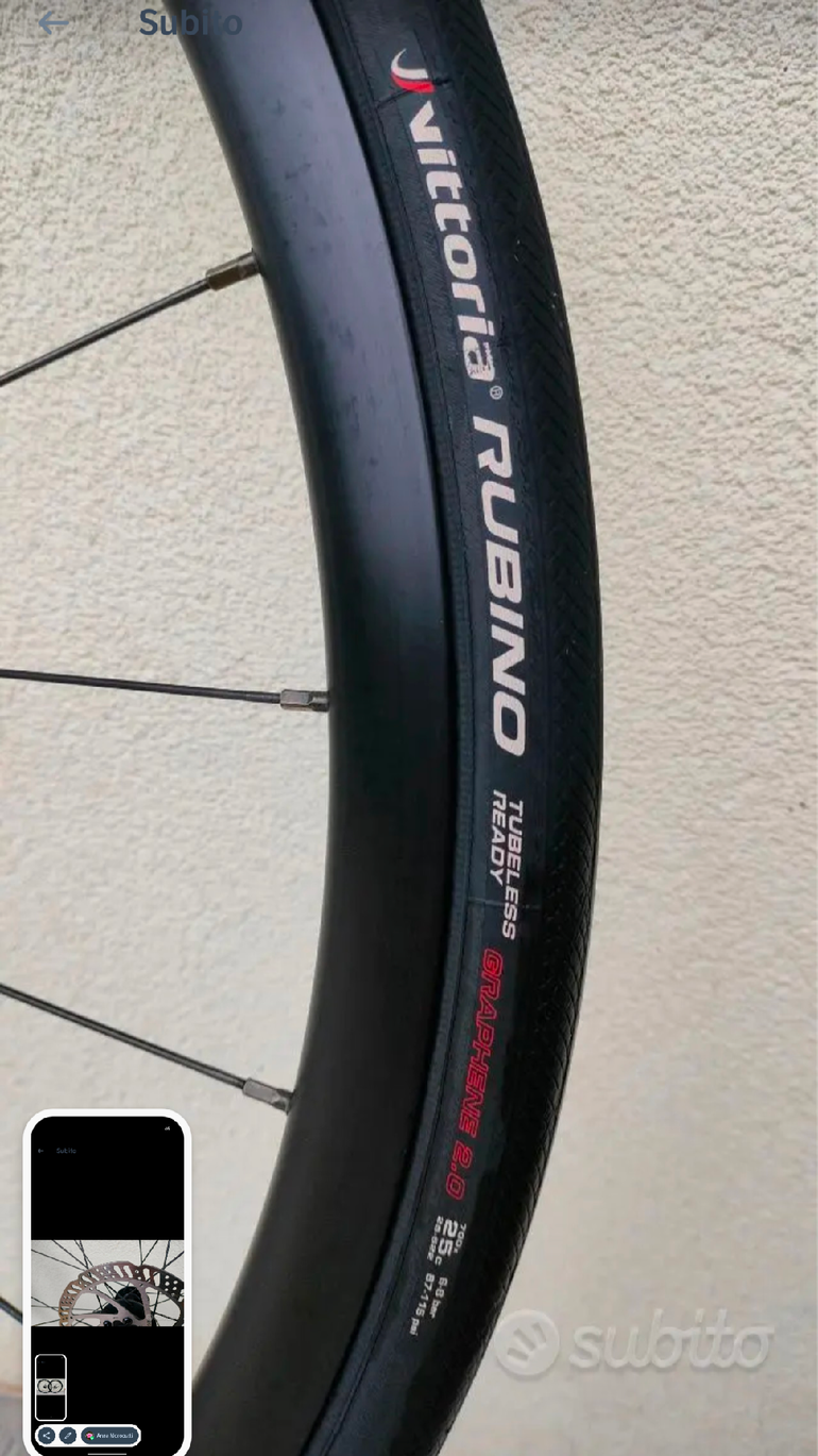 Used Giant Ruote tubeless bici da corsa 28" primo equipaggiamento bike — image 3 of 3