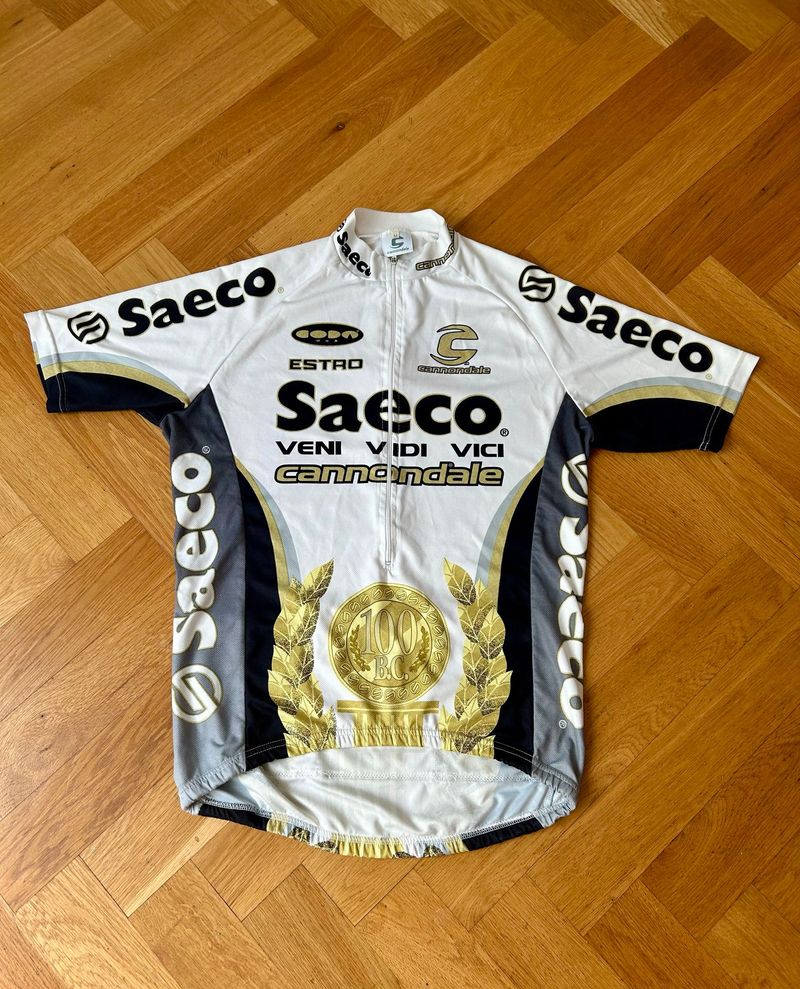 Brugt Saeco-Cannondale Sonderedition TdF Julius Caesar Gr. M weiss Veni Vidi Vici 1999 Cycling Clothing