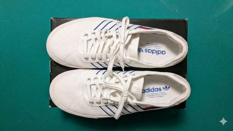 Used Adidas Delpala White/Royal Blue/Scarlet bike — image 2 of 4