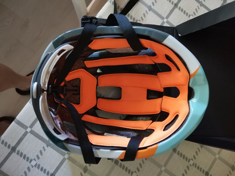 Used Limar Air Stratos 80s Matte Gray Orange Blue Helmet 2024 bike — image 3 of 5