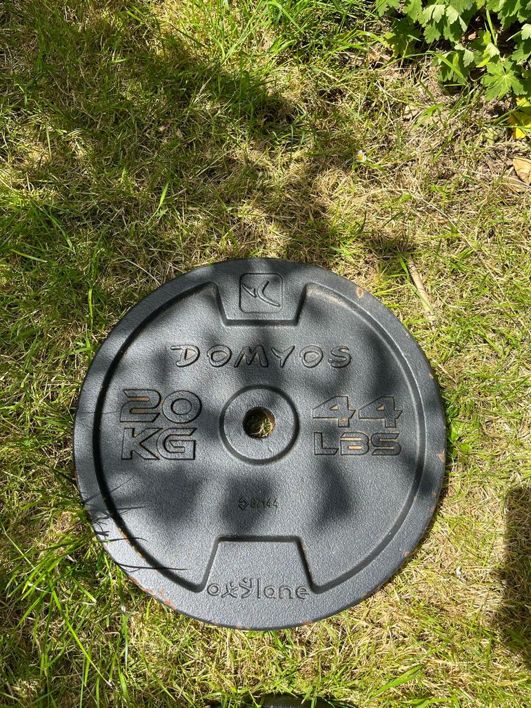 Used outshock Sac de frappe + structure + 2 disques 20kg - Set complet 2022 bike — image 7 of 15
