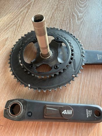 Used Shimano Ultegra FC-R8100 Crankset with 4iii power meter bike — image 3 of 3