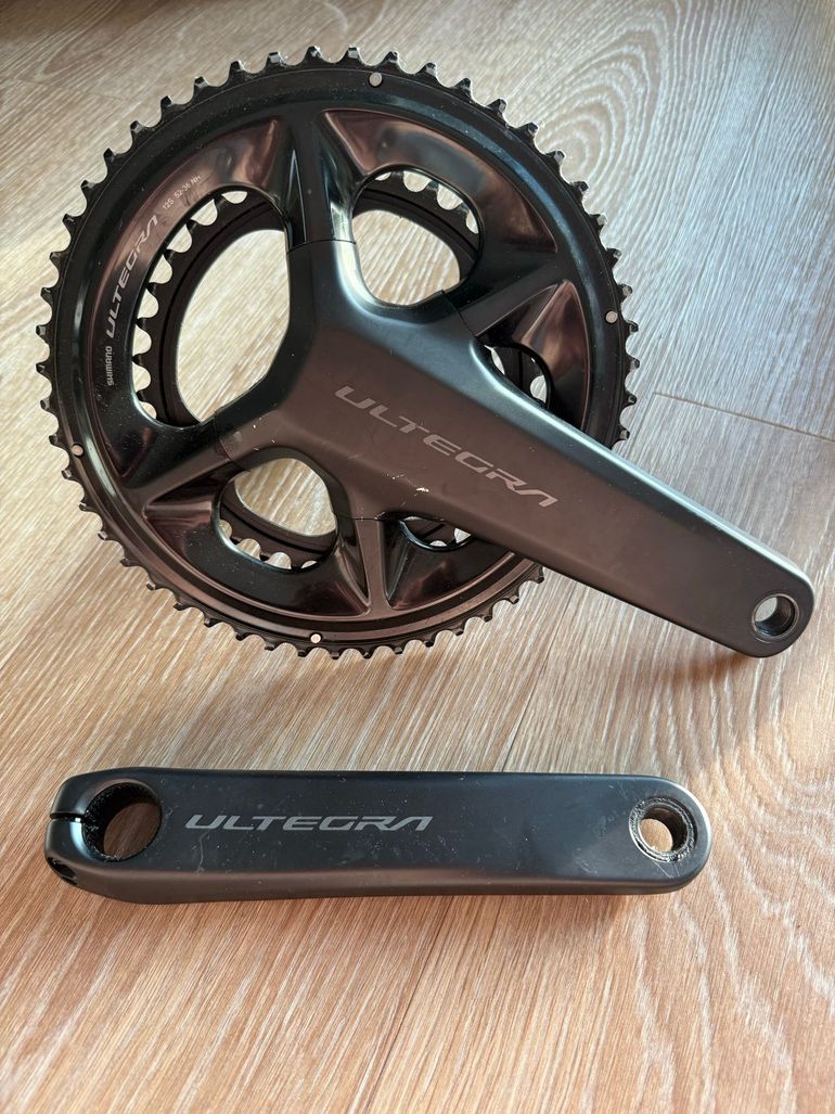 Used Shimano Ultegra FC-R8100 Crankset with 4iii power meter bike — image 1 of 3