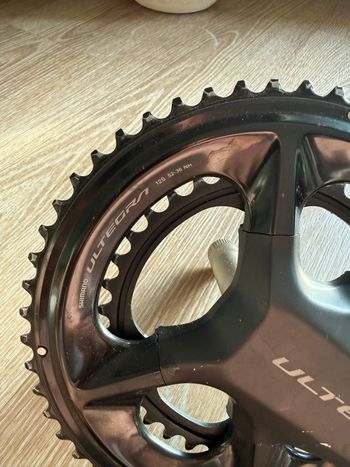 Used Shimano Ultegra FC-R8100 Crankset with 4iii power meter bike — image 2 of 3