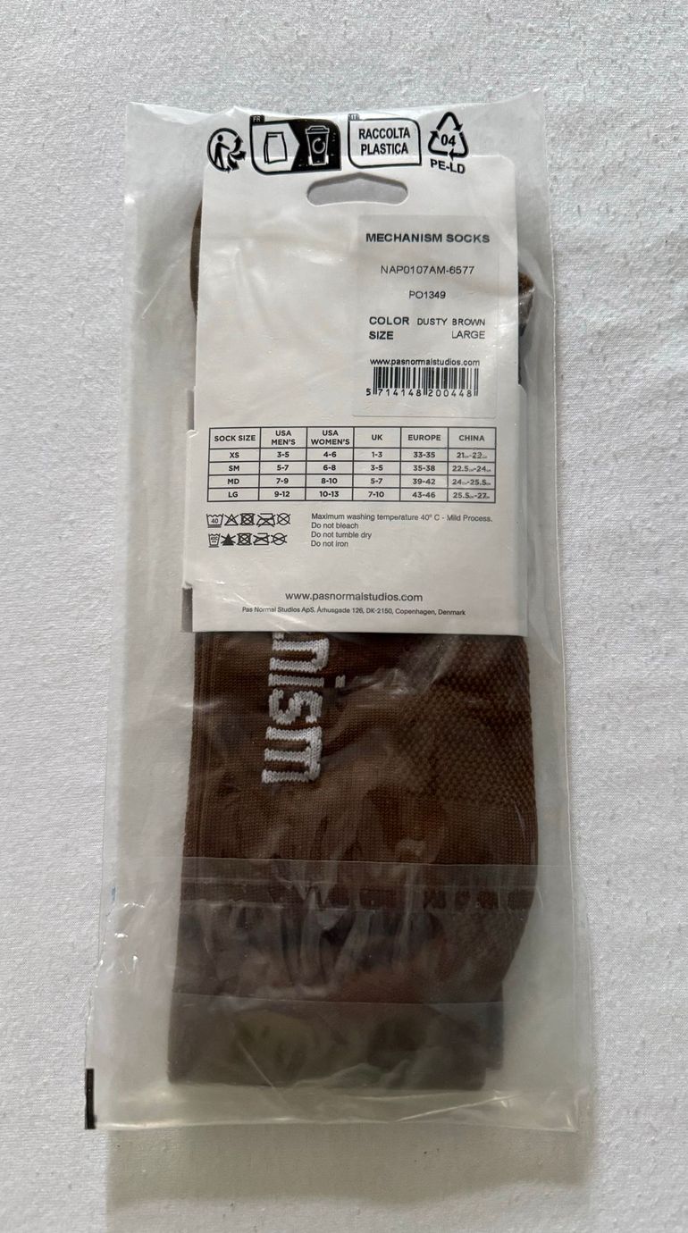 Used Pas Normal Studios Mechanism Socks Braun Gr. L 43-46 bike — image 2 of 2