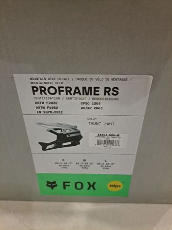 Used Fox Racing Proframe RS Helmet 2025 bike — image 4 of 5
