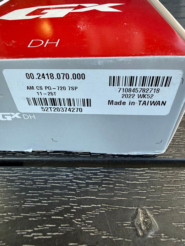 Used Sram PG-720 DH Cassette 7-speed 11-25T bike — image 3 of 4