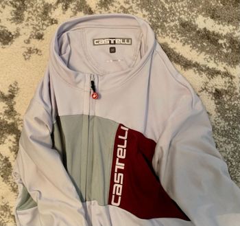 Used Castelli Men’s Prologo 7 Jersey, UV Sun Protection, Zip Up Quarter Length Sleeve Jersey for Road and Gravel Biking l Cycling bike — image 3 of 3