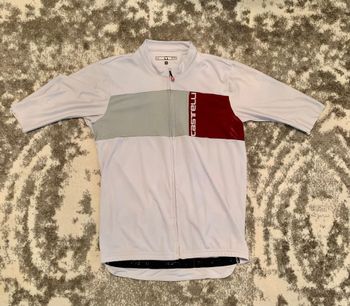 Used Castelli Men’s Prologo 7 Jersey, UV Sun Protection, Zip Up Quarter Length Sleeve Jersey for Road and Gravel Biking l Cycling bike