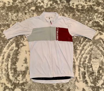 Used Castelli Men’s Prologo 7 Jersey, UV Sun Protection, Zip Up Quarter Length Sleeve Jersey for Road and Gravel Biking l Cycling Cycling Clothing