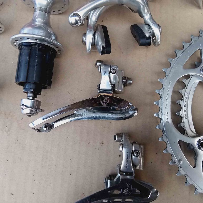 Used Campagnolo Record 8 speed groupset + hubset bike — image 9 of 35