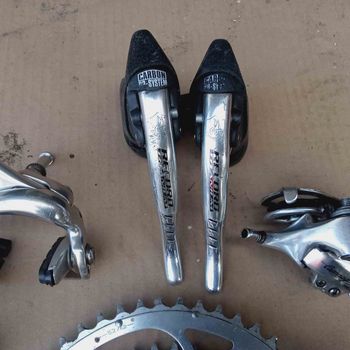 Used Campagnolo Record 8 speed groupset + hubset bike — image 5 of 35