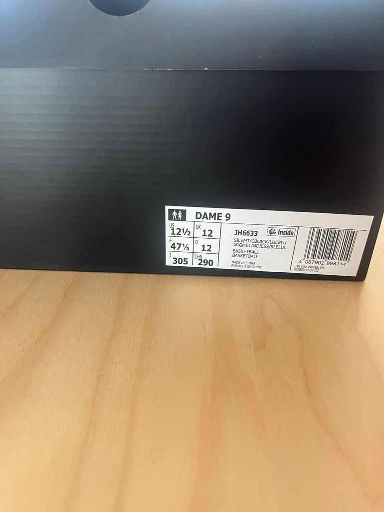 Used Adidas Dame 9 Basketballschuhe bike — image 5 of 6