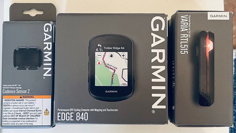 Used Garmin Edge 840 avec coque/ecran de protection + Varia RTL515 + Speed Sensor2 2026 bike — image 1 of 2