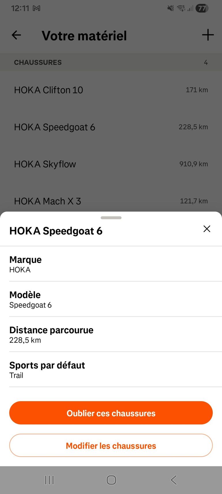 Used Hoka Speedgoat 6 Homme 2025 bike — image 5 of 6