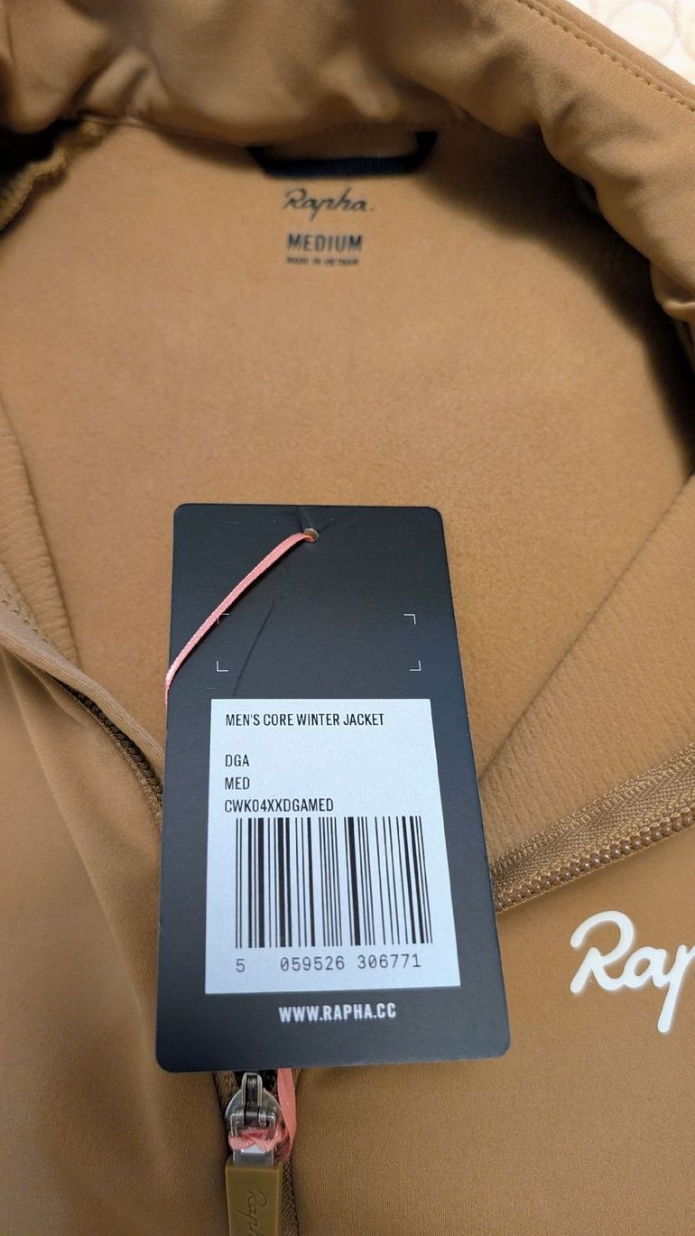 Used Rapha Core winter jacket 2025 bike — image 3 of 4
