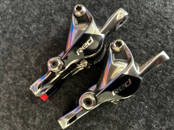 Used Sram RED 22 HRD Post Mount Brake Calipers bike