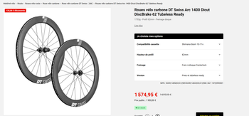 Used Dt Swiss ARC 1400 62mm Wheelset 2021 bike — image 3 of 3