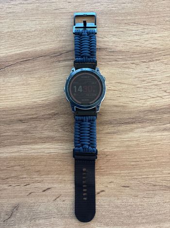 Used Garmin Fenix 7 Sapphire Solar bike