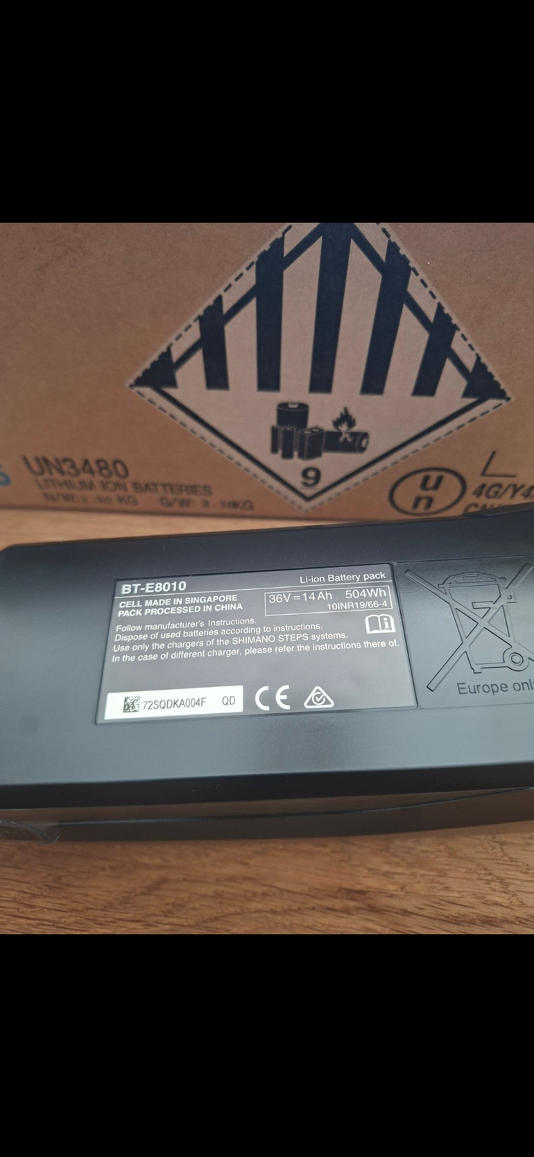 Used Shimano Step 504 Wh Batterie BT-E8010-A bike — image 2 of 2