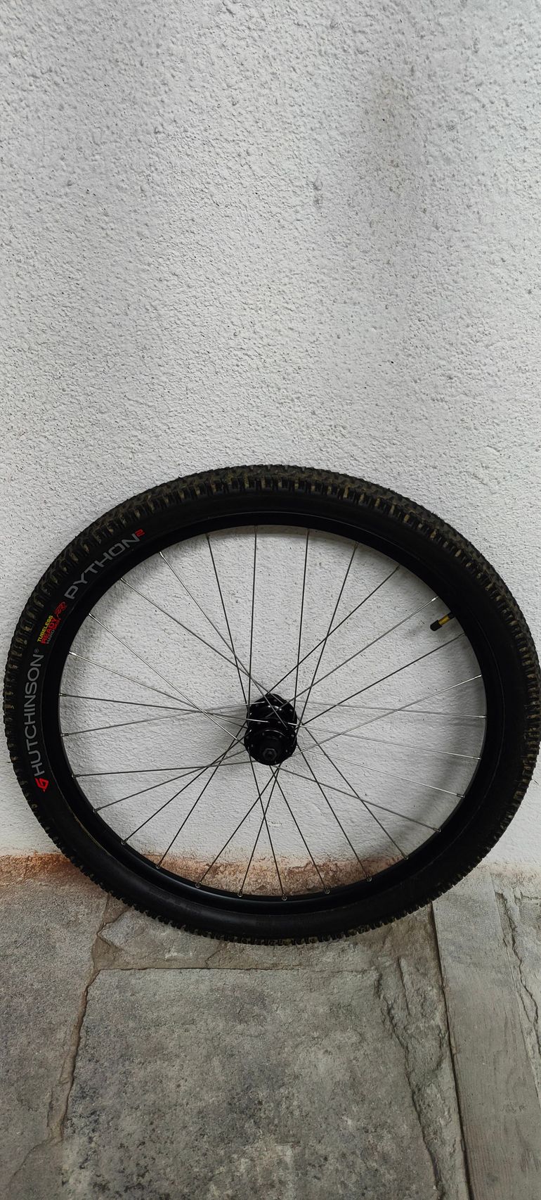 Used Shimano Rear Wheel 27.5" with 9v-12v Hub + Hutchinson Python2 Tire 27.5"x2.25 bike — image 1 of 6