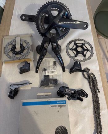 Used Shimano Ultegra Manivelle 172,5 et Cassette 11 vitesses 11/34 2021 bike