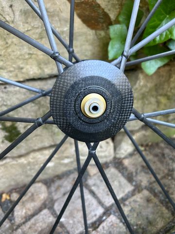 Tweedehands Lightweight Standard Sprint Tubular Wheelset with Campagnolo Cassette and Tune QR bike — afbeelding 6 van 20