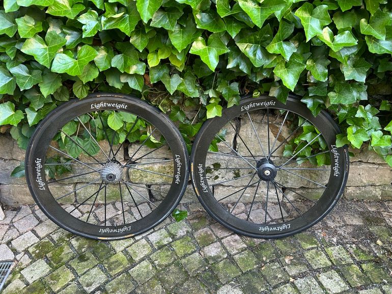 Used Lightweight Standard Sprint Tubular Wheelset with Campagnolo Cassette and Tune QR bike — image 1 of 20