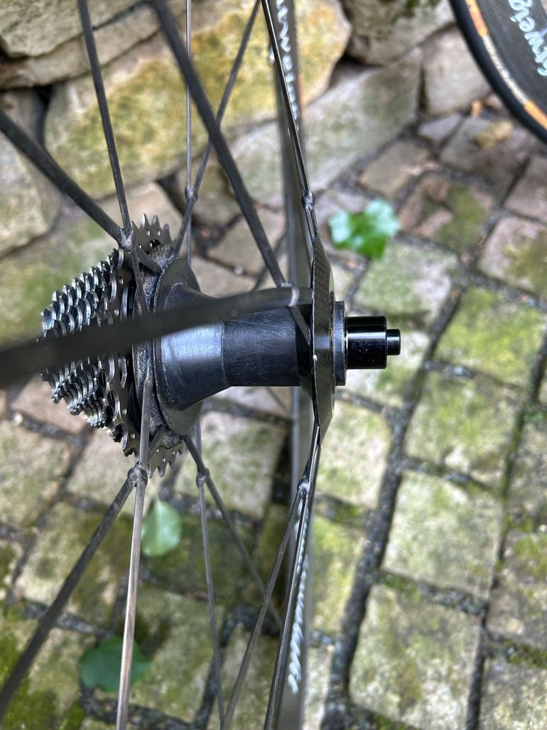 Used Lightweight Standard Sprint Tubular Wheelset with Campagnolo Cassette and Tune QR bike — image 8 of 20