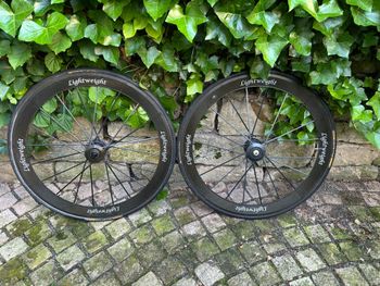 Used Lightweight Standard Sprint Tubular Wheelset with Campagnolo Cassette and Tune QR bike — image 2 of 20